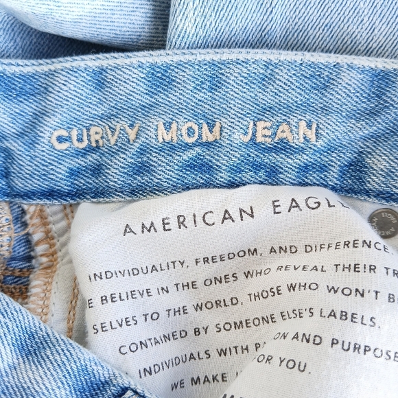 American Eagle Curvy Mom Jeans size 2 - Picture 8 of 9